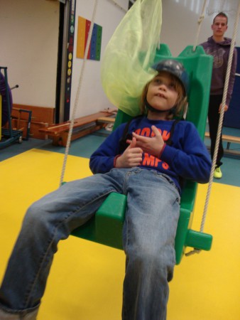 Schommelen tijdens het gymen